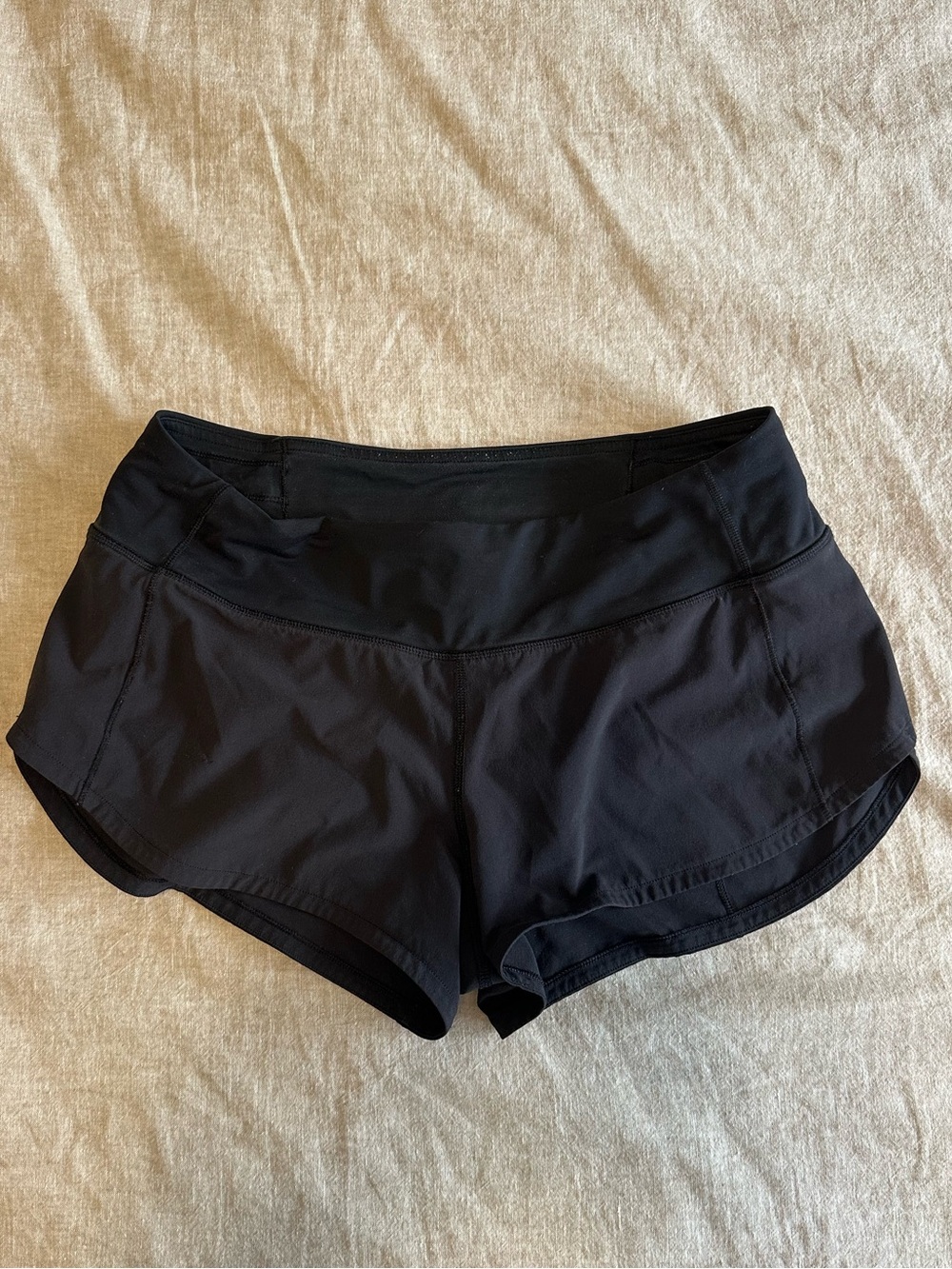Lululemon Black Athletic Running Shorts Size 4 Reg